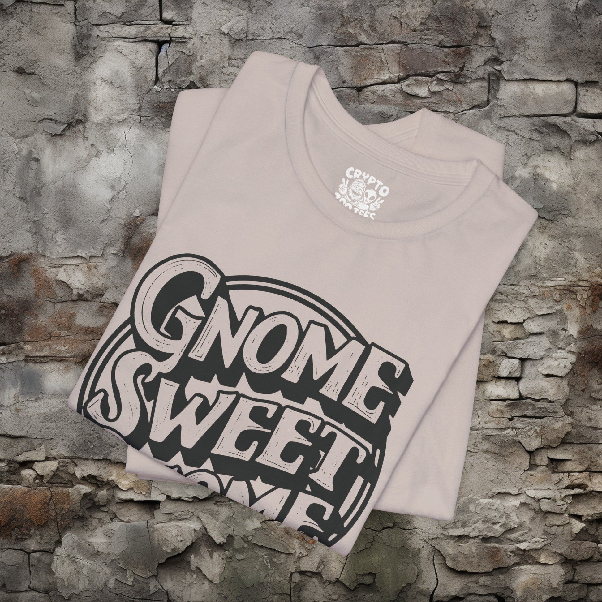 T-Shirt - Gnome Sweet Gnome Funny Tee | Bella + Canvas Unisex T-shirt from Crypto Zoo Tees