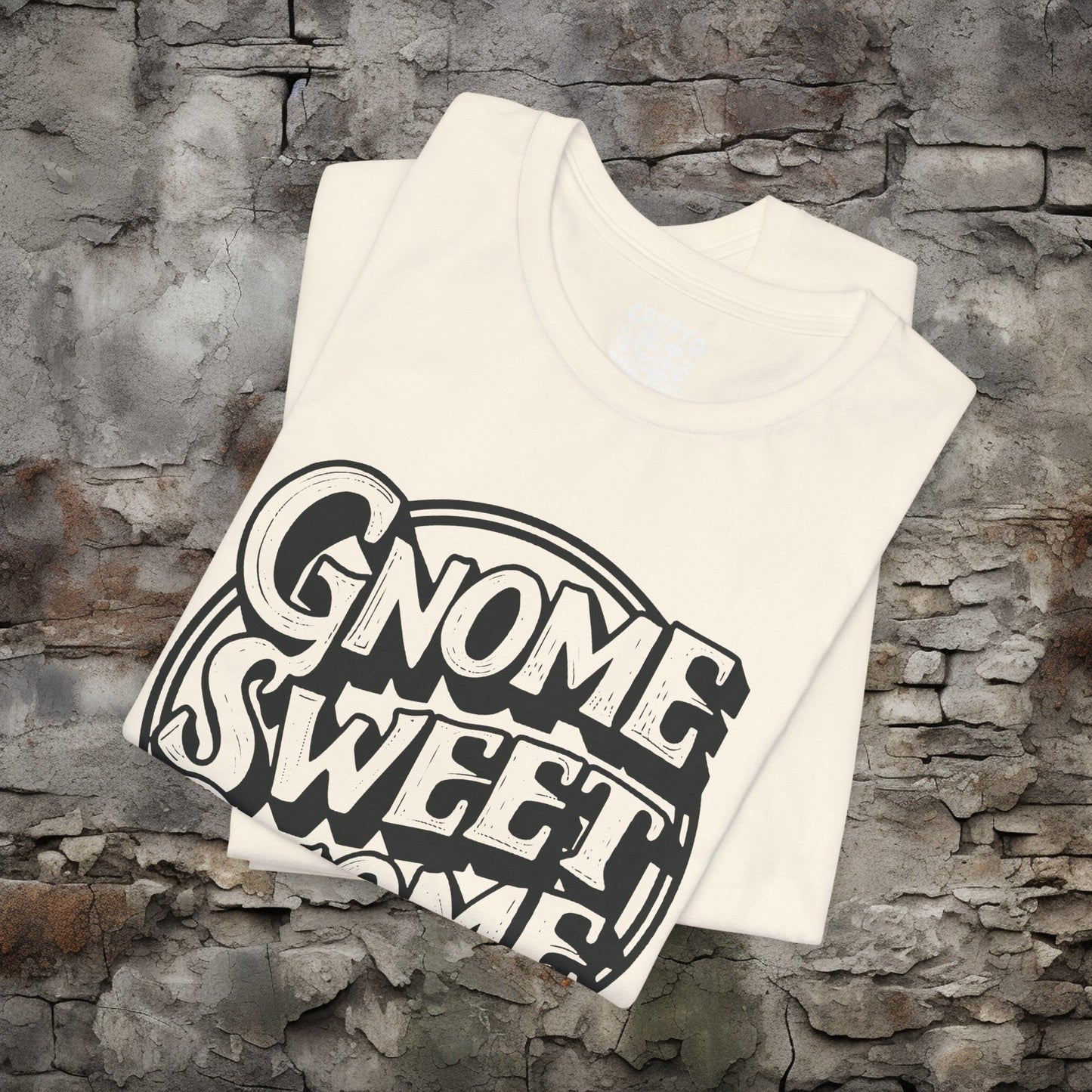 T-Shirt - Gnome Sweet Gnome Funny Tee | Bella + Canvas Unisex T-shirt from Crypto Zoo Tees