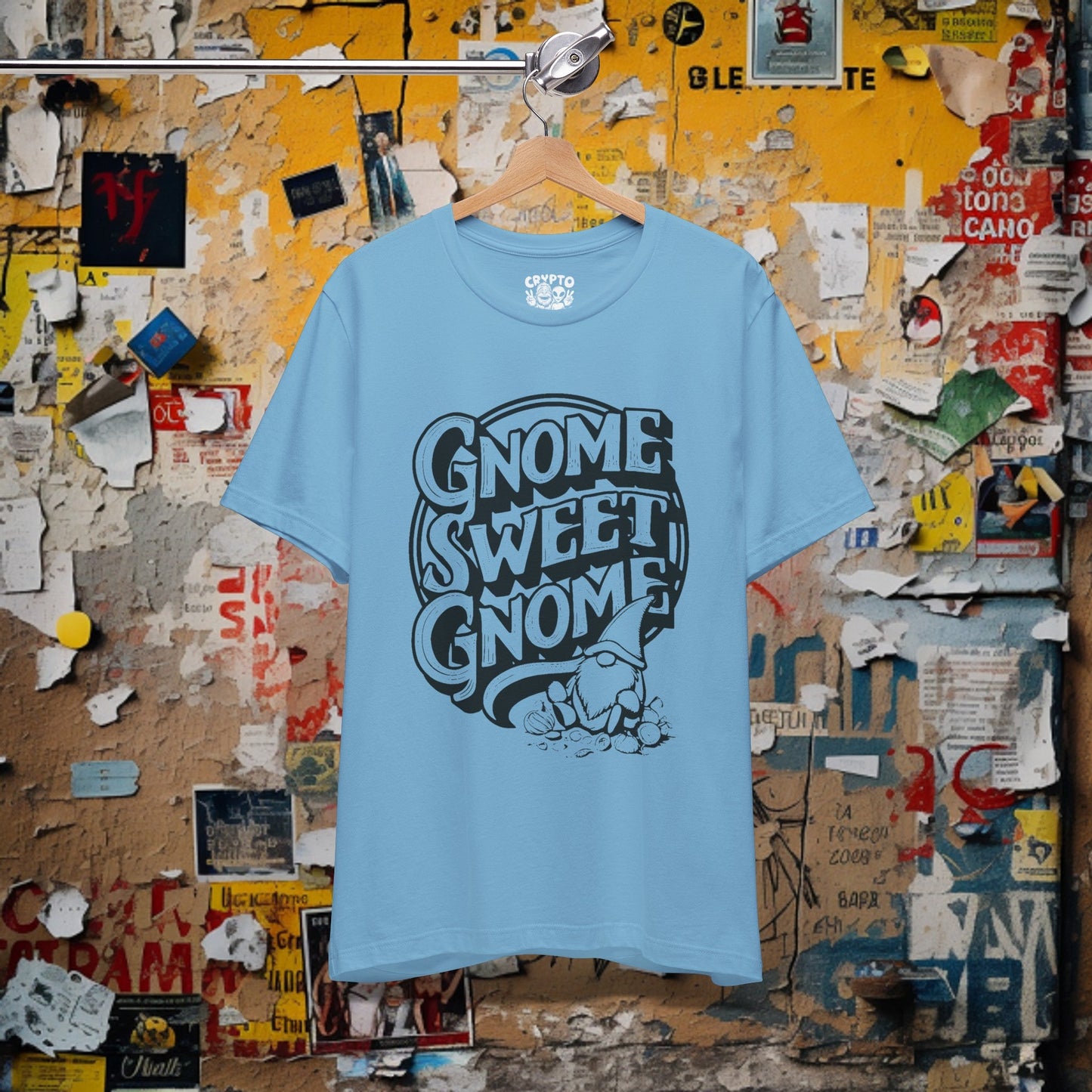 T-Shirt - Gnome Sweet Gnome Funny Tee | Bella + Canvas Unisex T-shirt from Crypto Zoo Tees