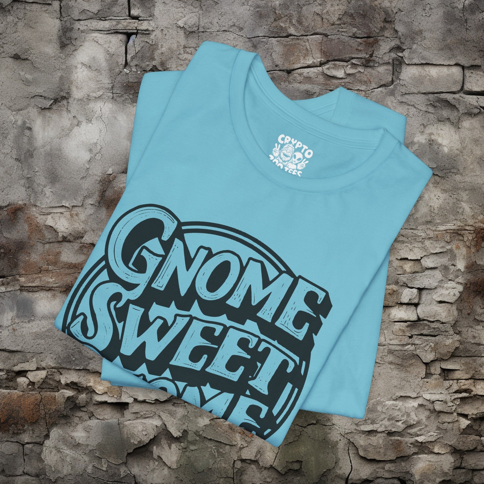 T-Shirt - Gnome Sweet Gnome Funny Tee | Bella + Canvas Unisex T-shirt from Crypto Zoo Tees