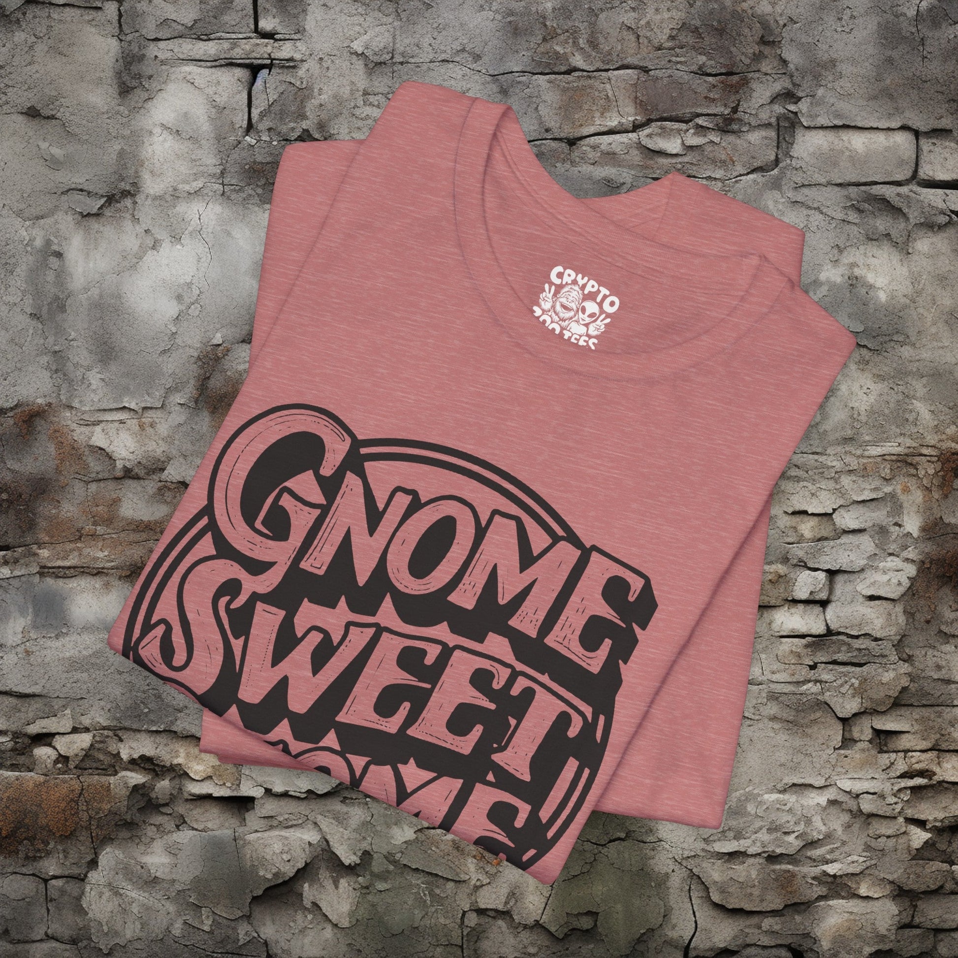 T-Shirt - Gnome Sweet Gnome Funny Tee | Bella + Canvas Unisex T-shirt from Crypto Zoo Tees