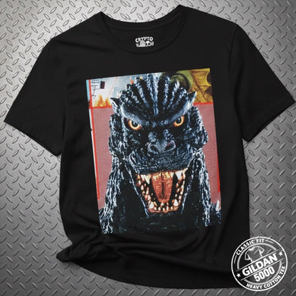 T-Shirt - Godzilla Kaiju Shirt | Unisex Heavy Cotton - Gildan 5000 | Horror, Comics | Punk, Metal from Crypto Zoo Tees