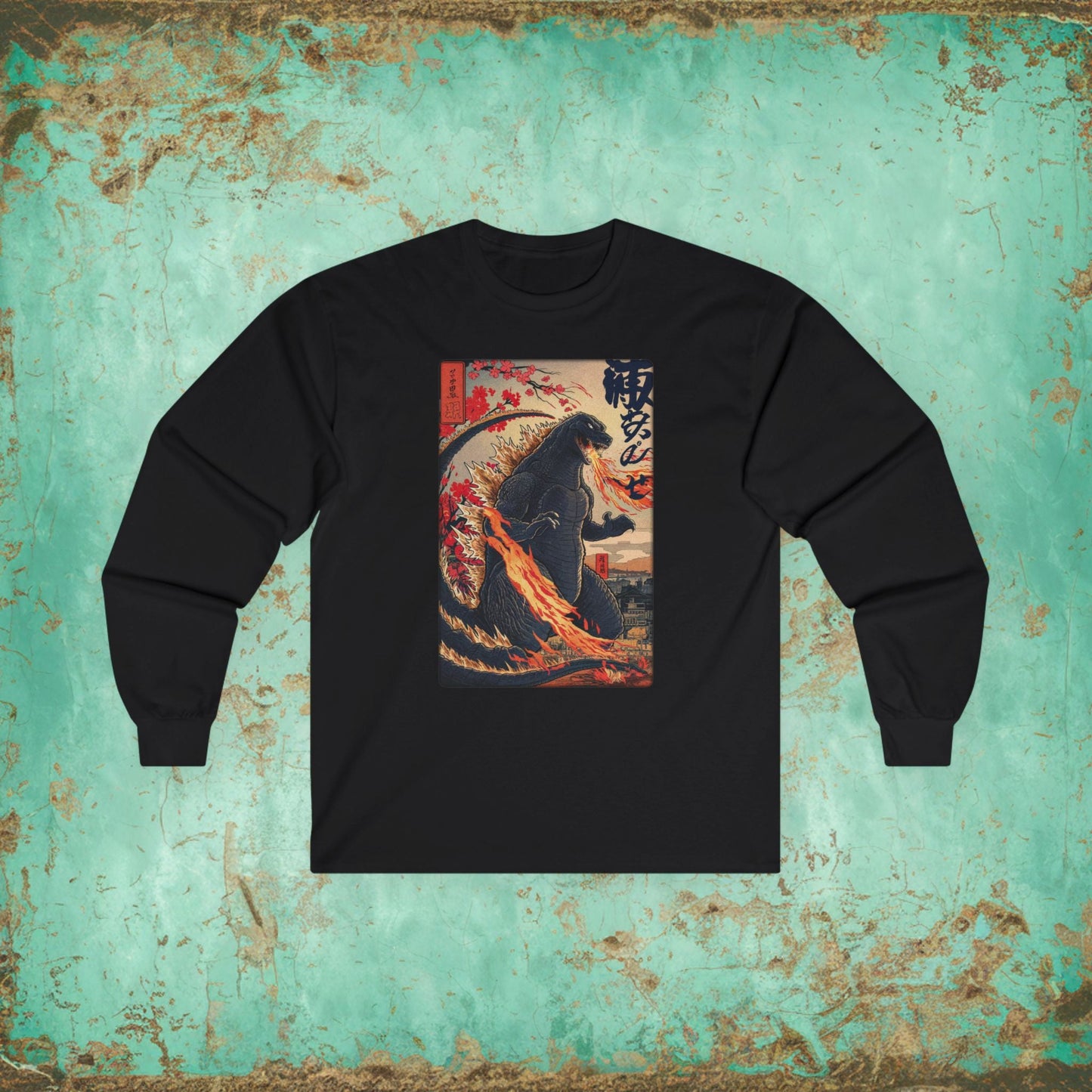 Long - sleeve - godzilla LONG SLEEVE Ultra Cotton Long Sleeve Tee from Crypto Zoo Tees