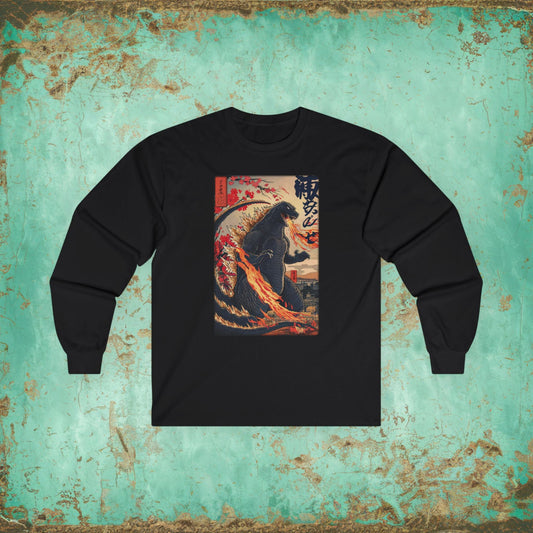 Long - sleeve - godzilla LONG SLEEVE Ultra Cotton Long Sleeve Tee from Crypto Zoo Tees