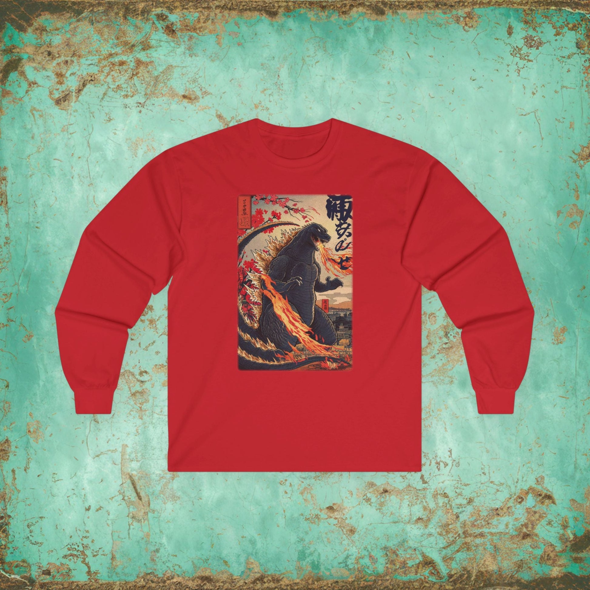 Long - sleeve - godzilla LONG SLEEVE Ultra Cotton Long Sleeve Tee from Crypto Zoo Tees