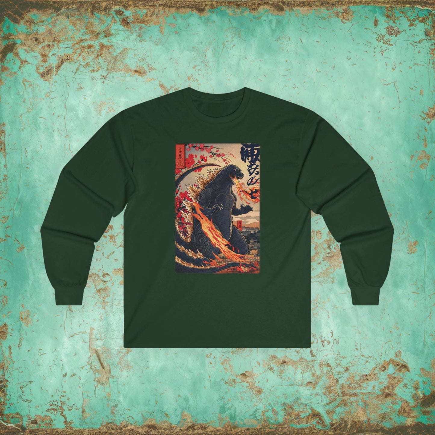 Long - sleeve - godzilla LONG SLEEVE Ultra Cotton Long Sleeve Tee from Crypto Zoo Tees