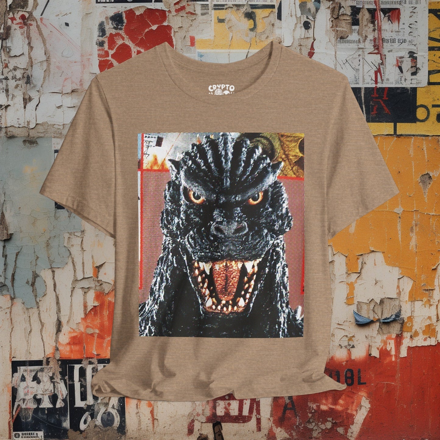 T-Shirt - Godzilla Shirt | Retro Vintage Monster Movie Tee | Bella + Canvas Unisex T-shirt from Crypto Zoo Tees