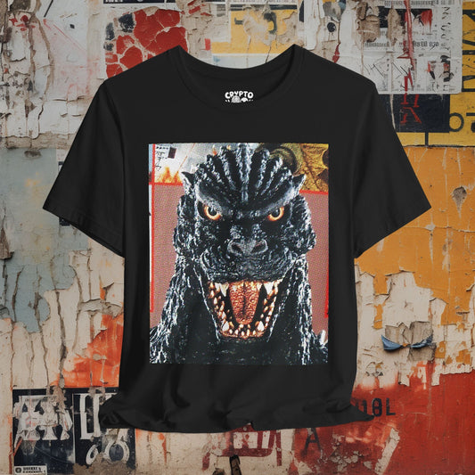 T-Shirt - Godzilla Shirt | Retro Vintage Monster Movie Tee | Bella + Canvas Unisex T-shirt from Crypto Zoo Tees