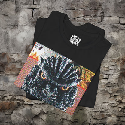 T-Shirt - Godzilla Shirt | Retro Vintage Monster Movie Tee | Bella + Canvas Unisex T-shirt from Crypto Zoo Tees