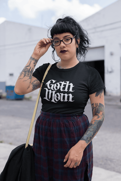 T-Shirt - Goth Mom | People | Tattoo Culture | Bella + Canvas Unisex T-shirt from Crypto Zoo Tees