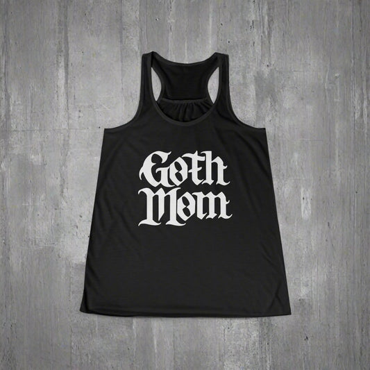 Tank Top - Goth Mom | People | Tattoo Culture | Ladies Racerback Tank Top from Crypto Zoo Tees