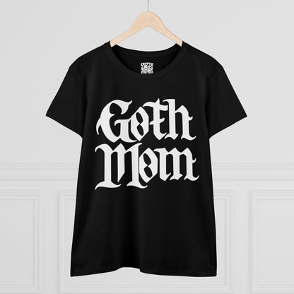 T-Shirt - Goth Mom | People | Tattoo Culture | Women's T-Shirt | Cotton Tee from Crypto Zoo Tees