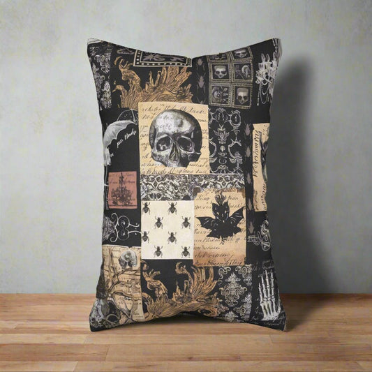 Home Decor - Gothic Collage | Home Decor | Spun Polyester Pillow | Pillow Included! from Crypto Zoo Tees