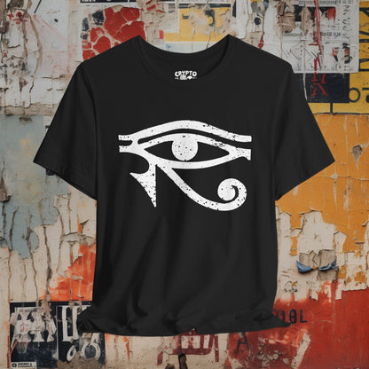 T-Shirt - Gothic Egyptian Eye of Ra T-shirt | Bella + Canvas Unisex T-shirt from Crypto Zoo Tees