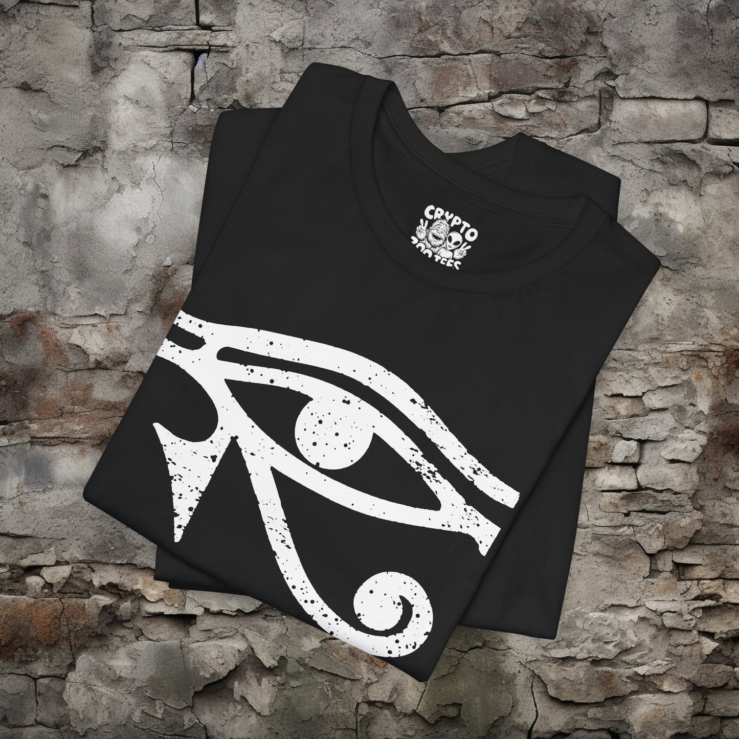 T-Shirt - Gothic Egyptian Eye of Ra T-shirt | Bella + Canvas Unisex T-shirt from Crypto Zoo Tees