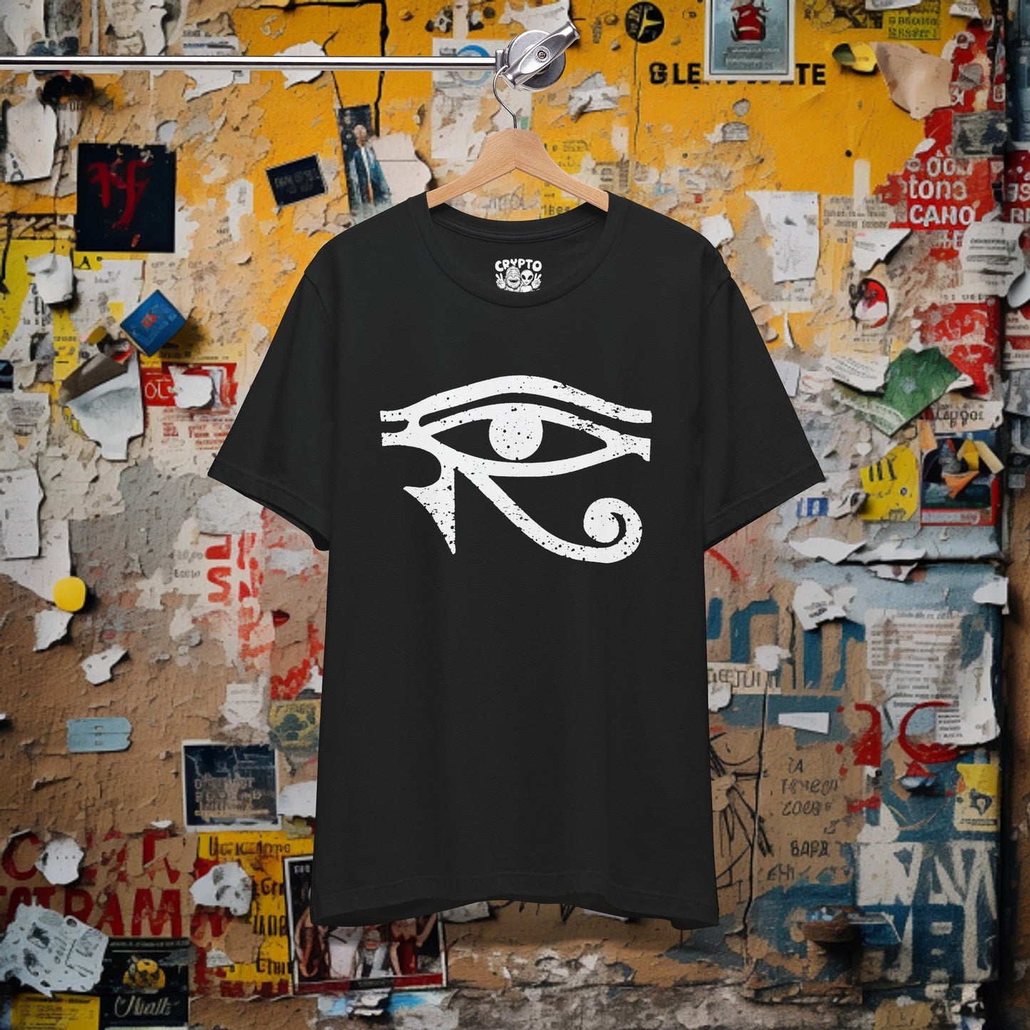 T-Shirt - Gothic Egyptian Eye of Ra T-shirt | Bella + Canvas Unisex T-shirt from Crypto Zoo Tees