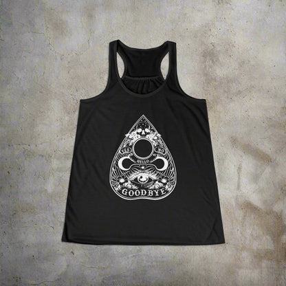 Tank Top - Gothic Ouija Planchet | Horror | Paranormal | Ladies Racerback Tank Top from Crypto Zoo Tees