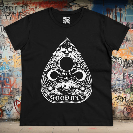 T-Shirt - Gothic Ouija Planchet | Horror | Paranormal | Women's T-Shirt | Cotton Tee from Crypto Zoo Tees