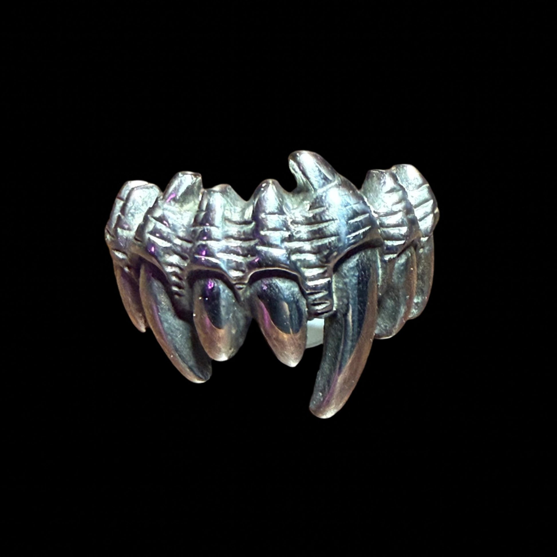  - Goth/Punk Fanged Teeth Ring | Ring | Skulls & Skeletons | Punk, Goth/Gothic from Crypto Zoo Tees