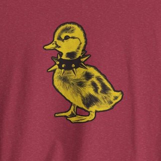 T-Shirt - Grande Punk Baby Duck in Spiked Collar Funny Animal Tee | Bella + Canvas Unisex T-shirt from Crypto Zoo Tees