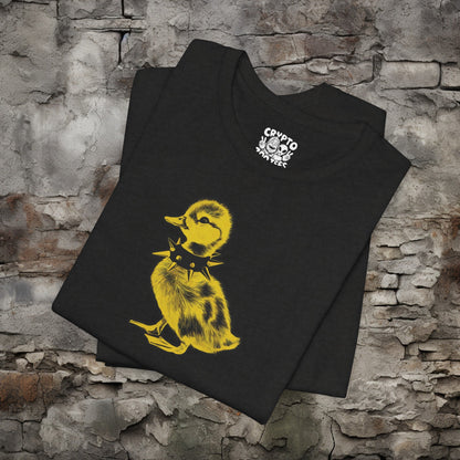 T-Shirt - Grande Punk Baby Duck in Spiked Collar Funny Animal Tee | Bella + Canvas Unisex T-shirt from Crypto Zoo Tees