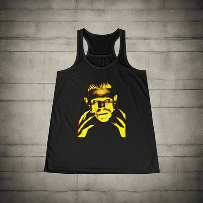 Tank Top - Green Frankenstein | Ladies Racerback Tank Top from Crypto Zoo Tees