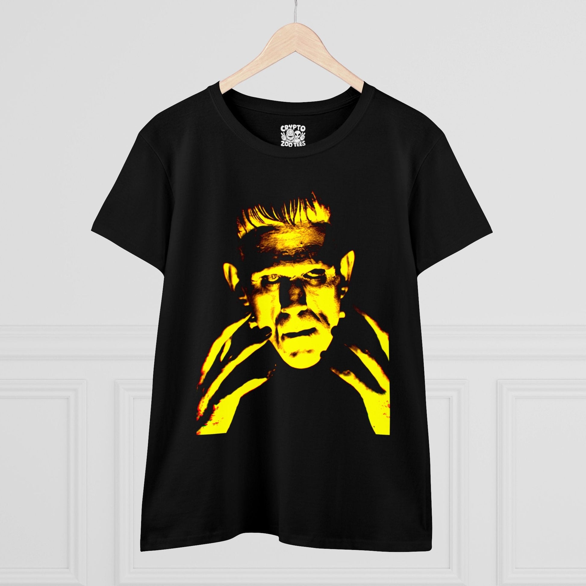 T-Shirt - Green Frankenstein | Women's T-Shirt | Cotton Tee | Ladies Tee from Crypto Zoo Tees