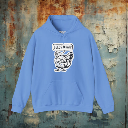 Hoodie - Guess What Chicken Butt | Hoodie | Hooded Sweatshirt from Crypto Zoo Tees