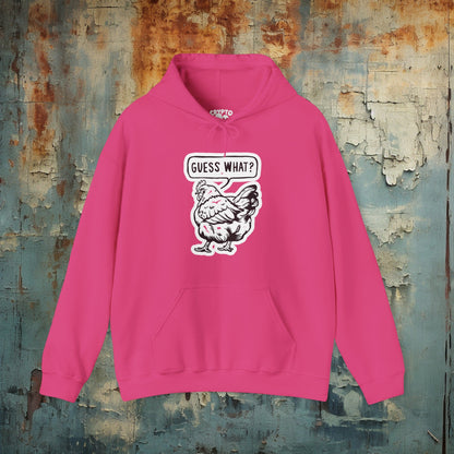 Hoodie - Guess What Chicken Butt | Hoodie | Hooded Sweatshirt from Crypto Zoo Tees