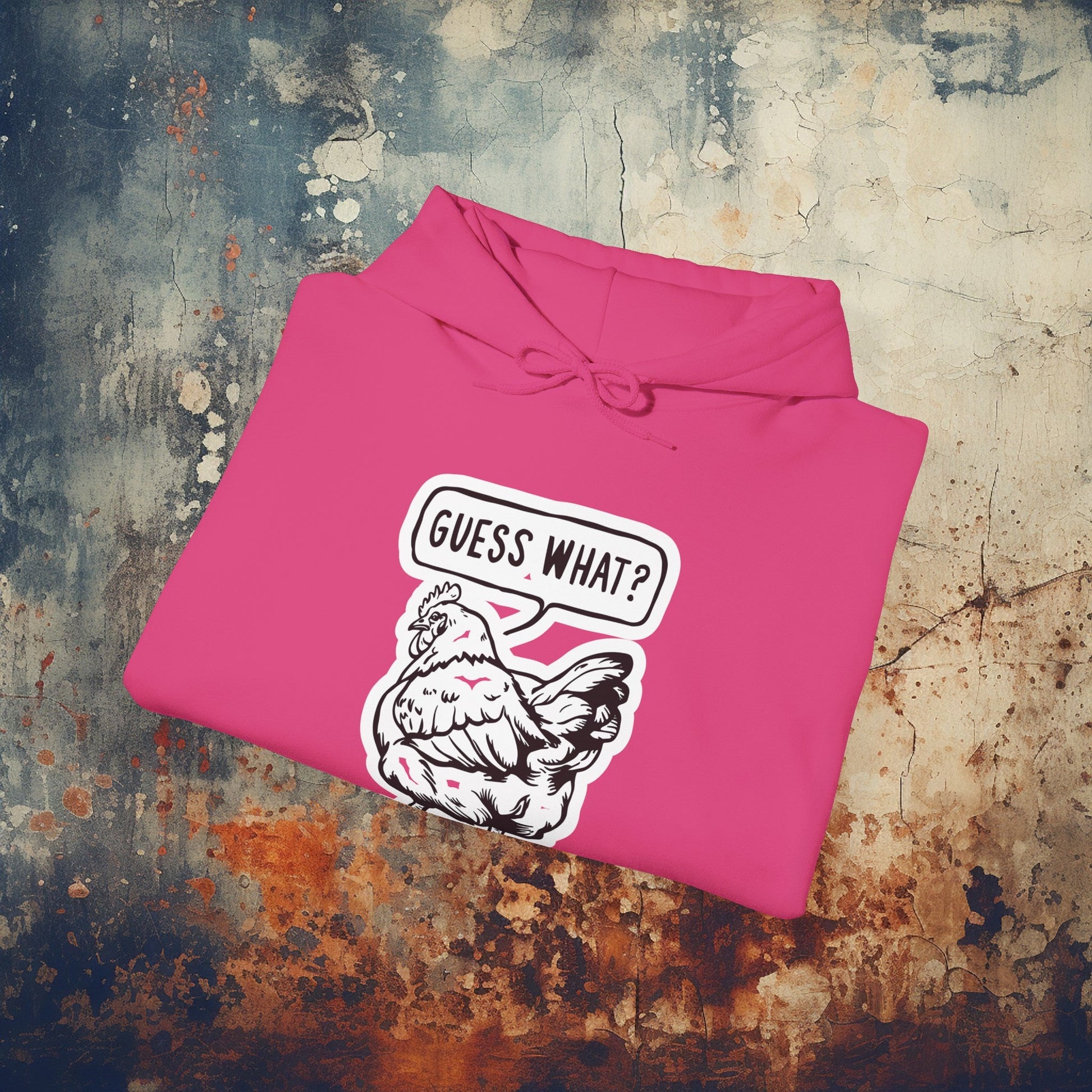 Hoodie - Guess What Chicken Butt | Hoodie | Hooded Sweatshirt from Crypto Zoo Tees