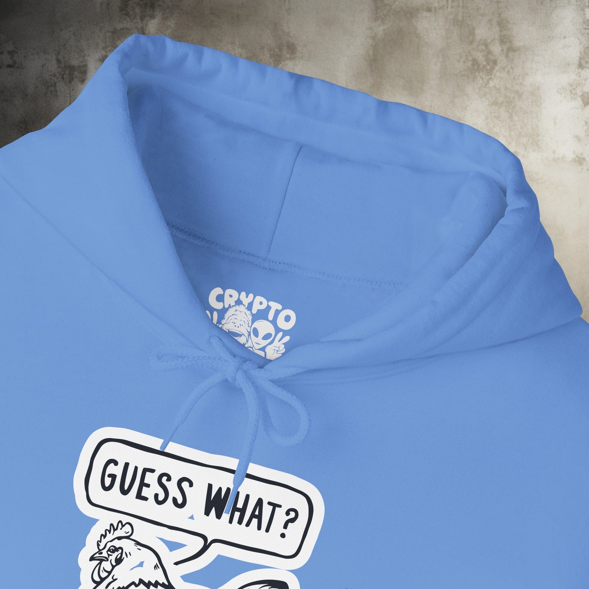 Hoodie - Guess What Chicken Butt | Hoodie | Hooded Sweatshirt from Crypto Zoo Tees