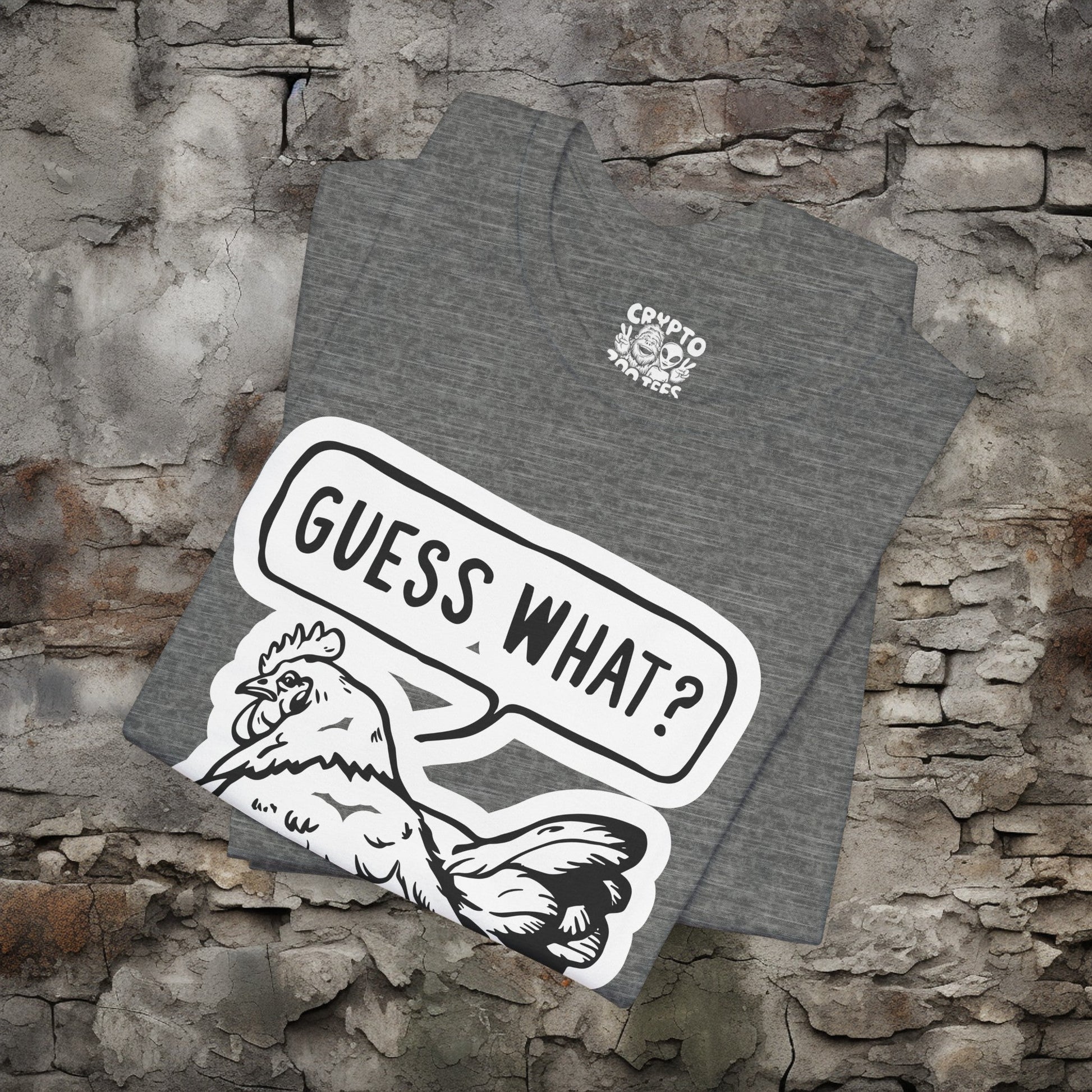 T - Shirt - Guess What Chicken Butt | Humor | Bella + Canvas Unisex T - shirt from Crypto Zoo Tees