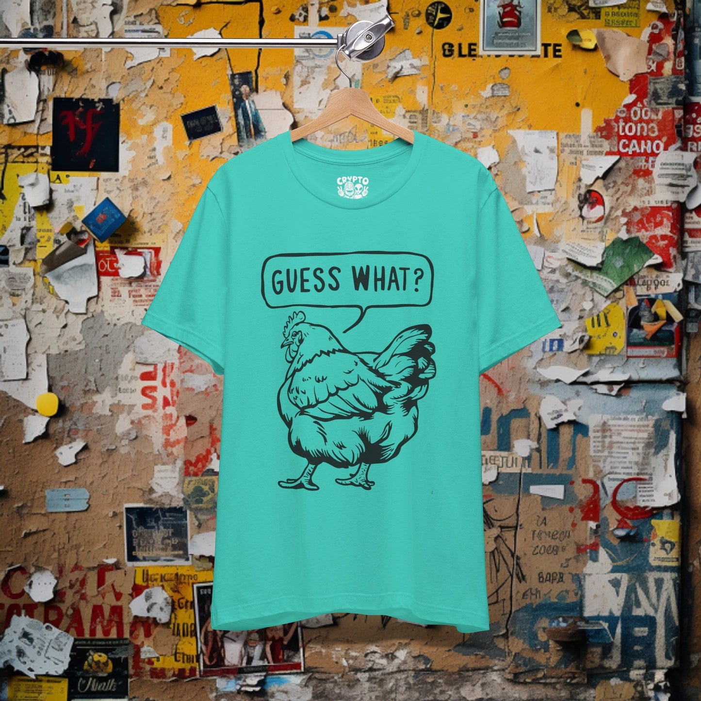 T - Shirt - Guess What Chicken Butt | Humor | Bella + Canvas Unisex T - shirt from Crypto Zoo Tees