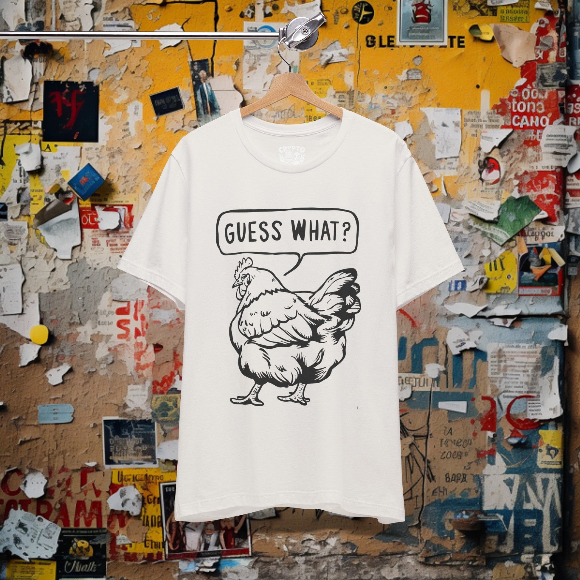 T - Shirt - Guess What Chicken Butt | Humor | Bella + Canvas Unisex T - shirt from Crypto Zoo Tees