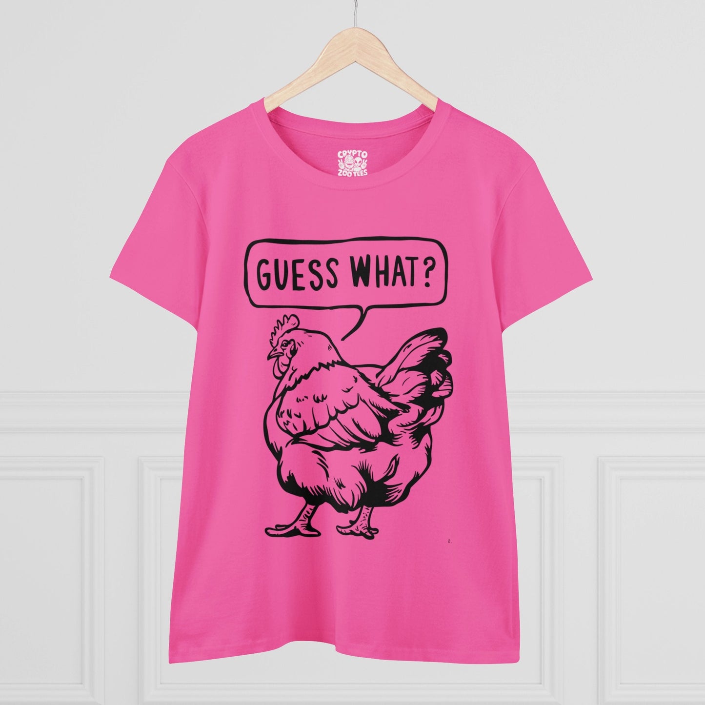 T - Shirt - Guess What Chicken Butt | Women's T - Shirt | Cotton Tee from Crypto Zoo Tees