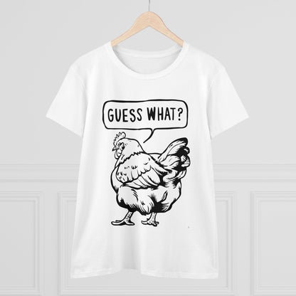 T - Shirt - Guess What Chicken Butt | Women's T - Shirt | Cotton Tee from Crypto Zoo Tees