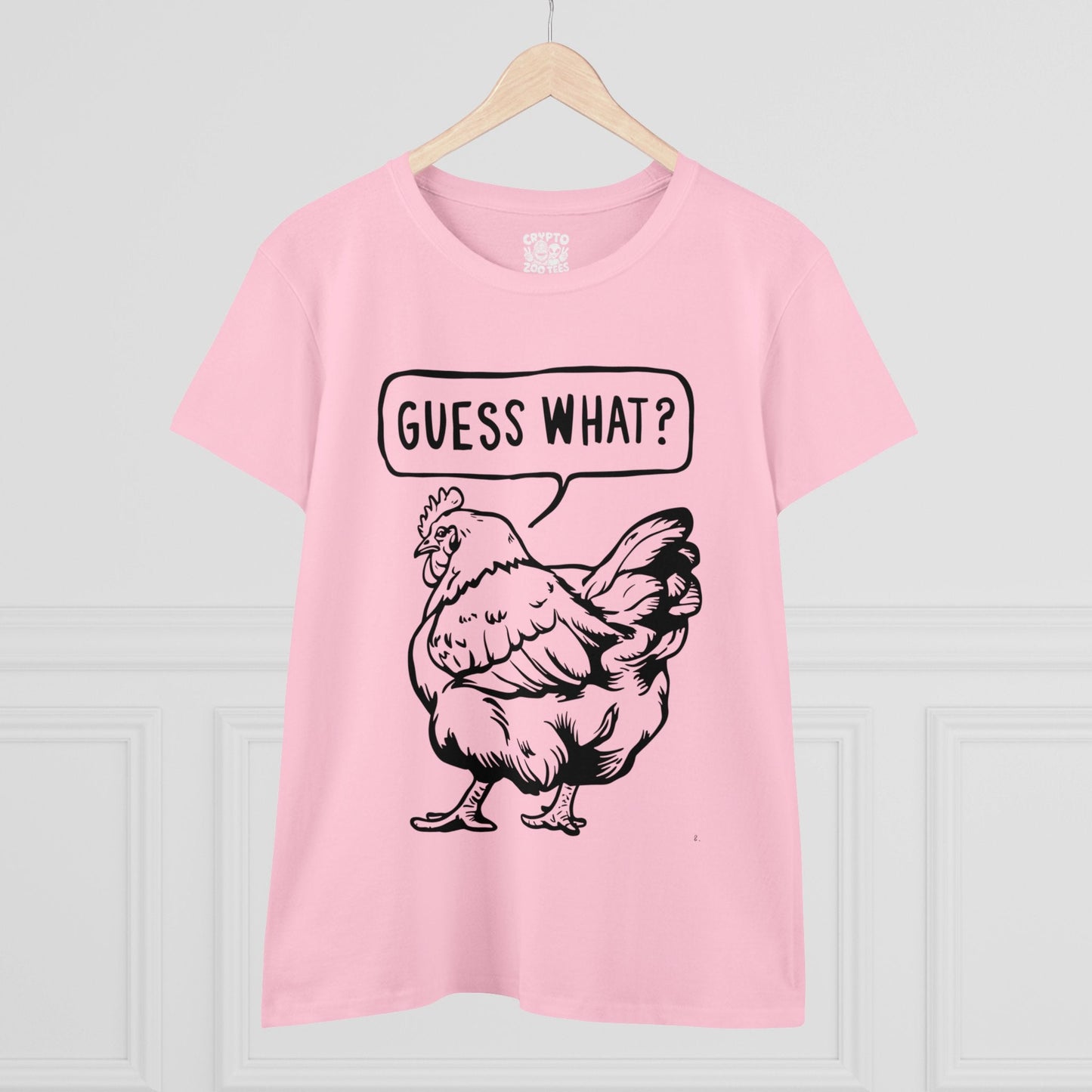 T - Shirt - Guess What Chicken Butt | Women's T - Shirt | Cotton Tee from Crypto Zoo Tees