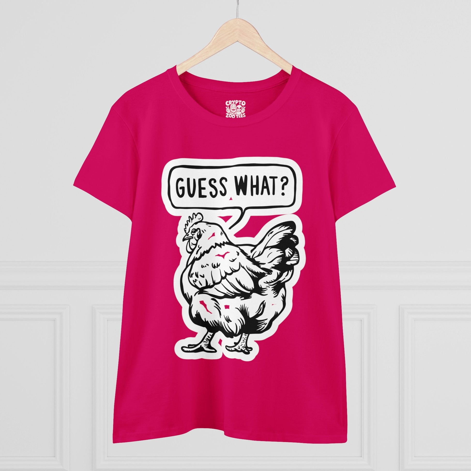 T - Shirt - Guess What Chicken Butt | Women's T - Shirt | Cotton Tee from Crypto Zoo Tees