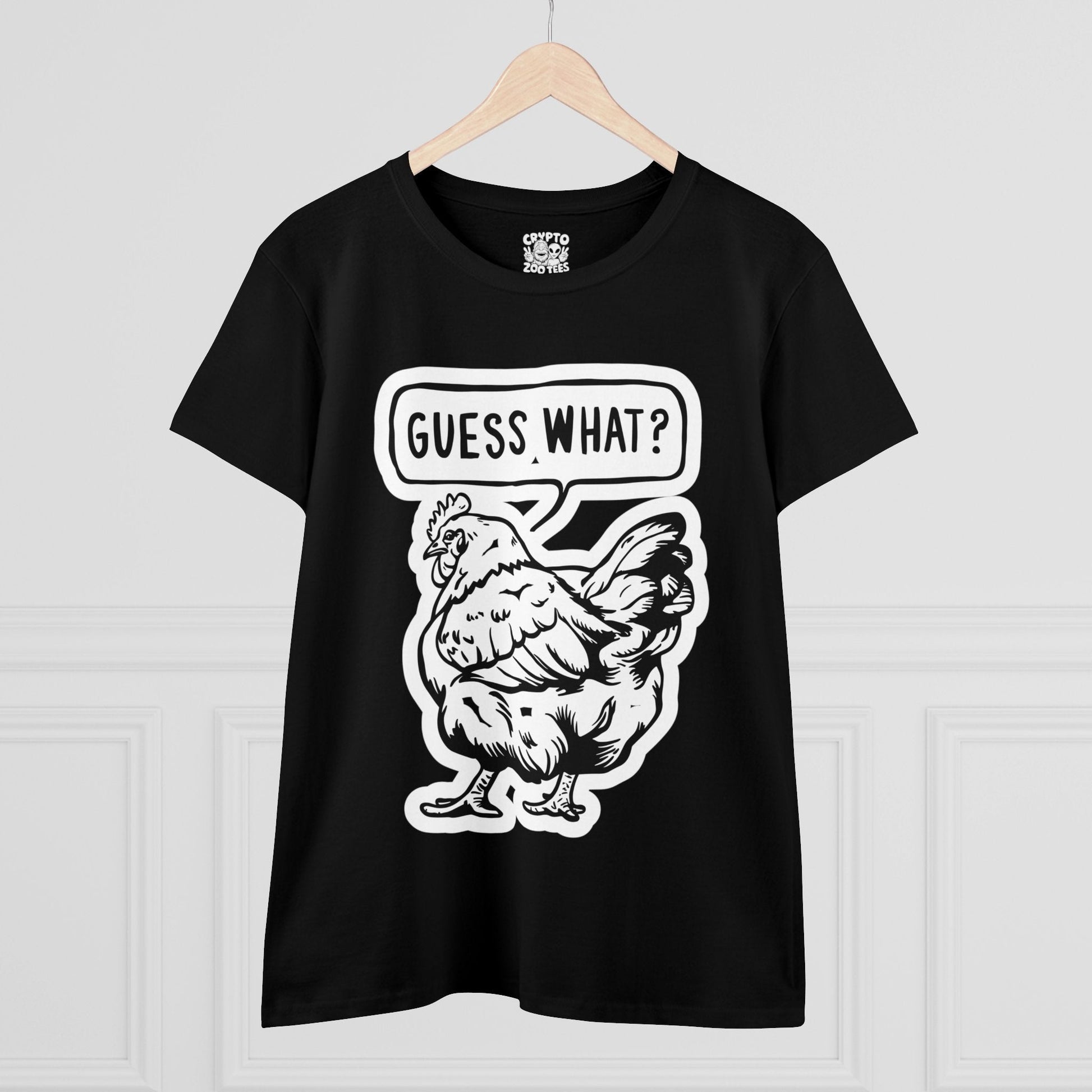 T - Shirt - Guess What Chicken Butt | Women's T - Shirt | Cotton Tee from Crypto Zoo Tees