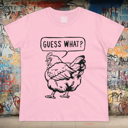 T - Shirt - Guess What Chicken Butt | Women's T - Shirt | Cotton Tee from Crypto Zoo Tees