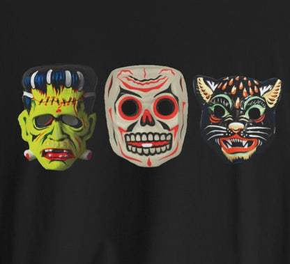 T-Shirt - Halloween Masks | Bella + Canvas Unisex T-shirt from Crypto Zoo Tees