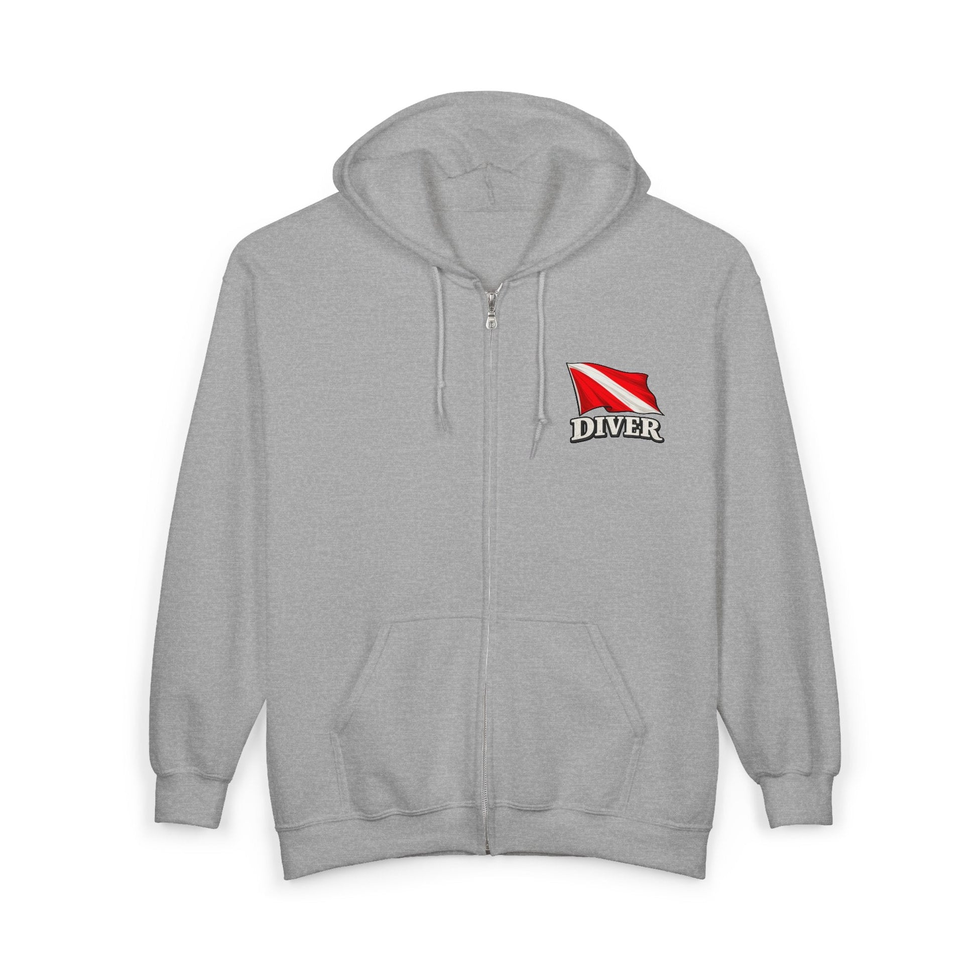 Hoodie - Hampton Dive Team Diver Zipper Hoodie from Crypto Zoo Tees