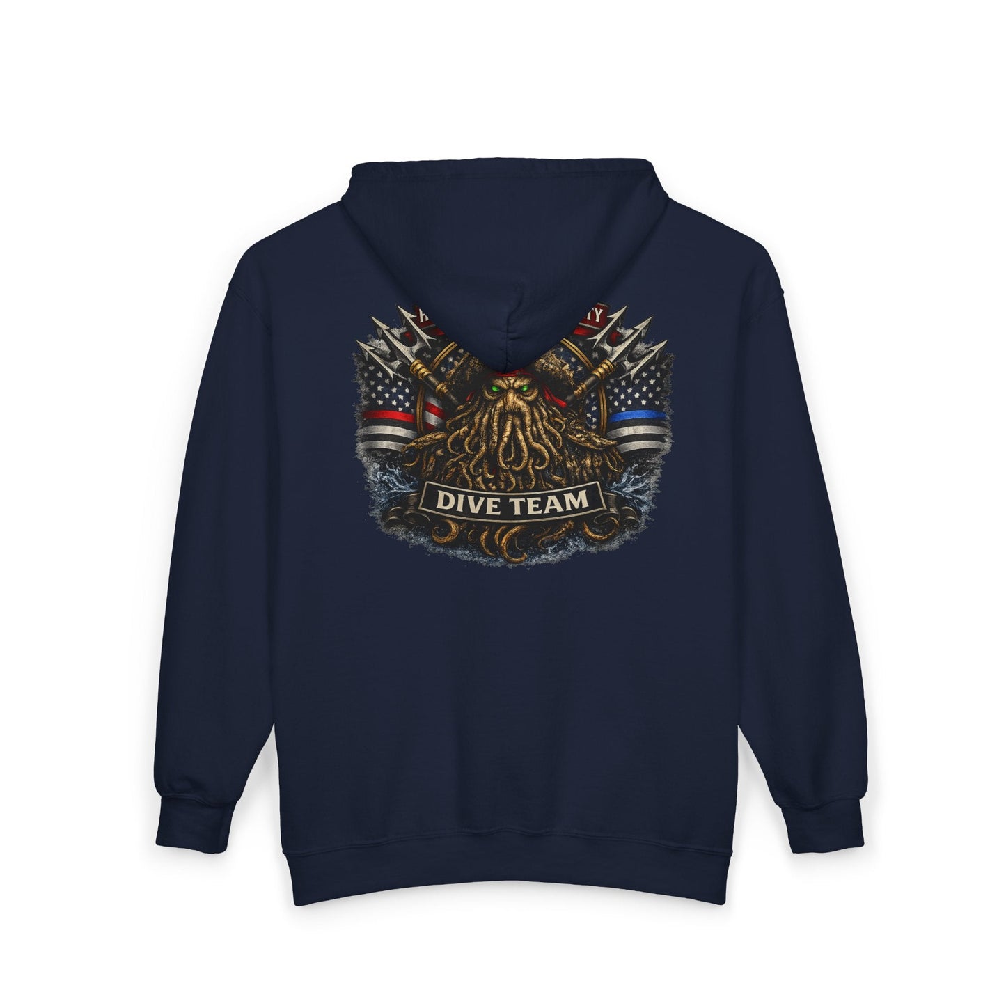 Hoodie - Hampton Dive Team Diver Zipper Hoodie from Crypto Zoo Tees