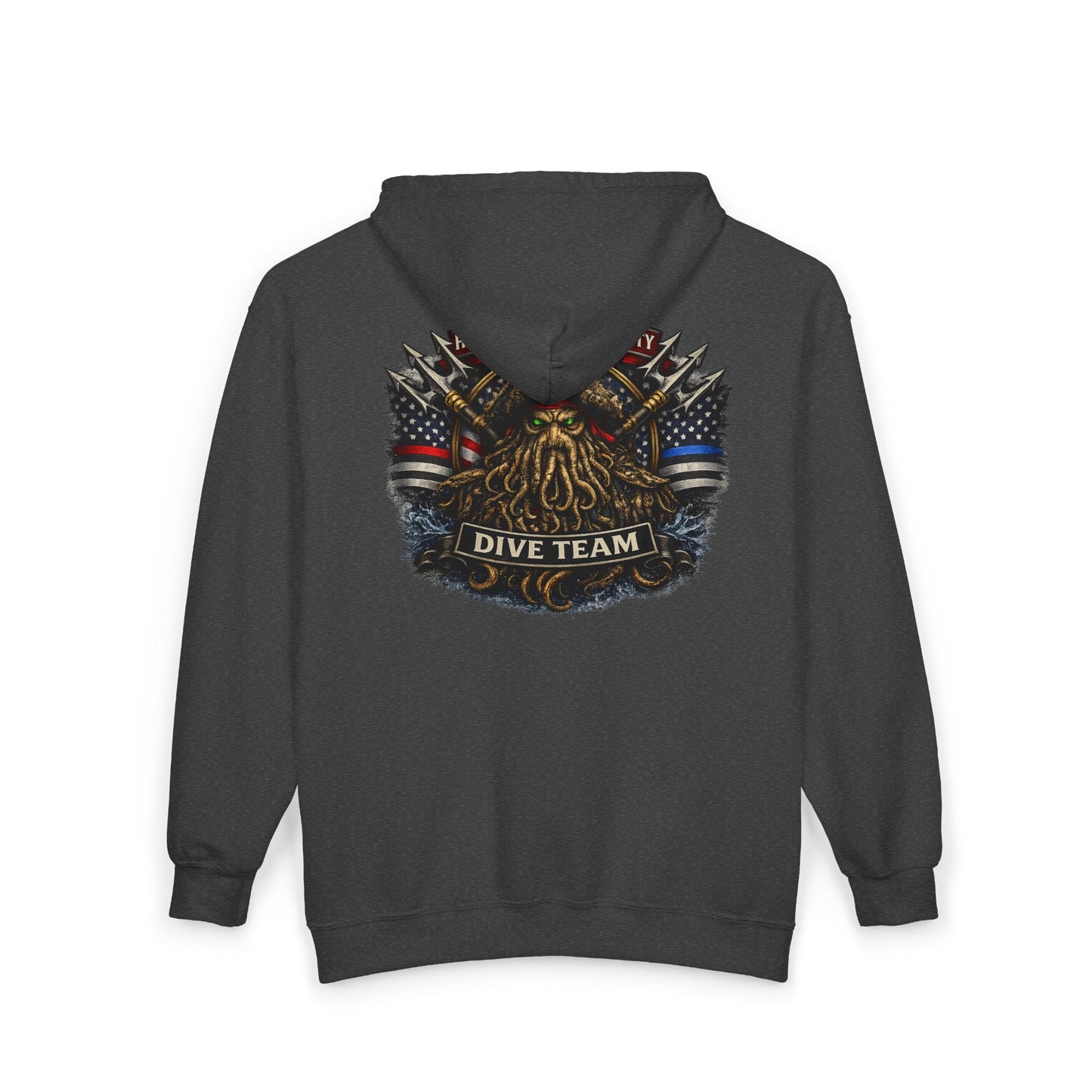 Hoodie - Hampton Dive Team Diver Zipper Hoodie from Crypto Zoo Tees
