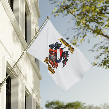 Home Decor - Hampton Dive Team Flag — Double - Sided Nautical Dive Flag with Crab & American Flags CUSTOM from Crypto Zoo Tees