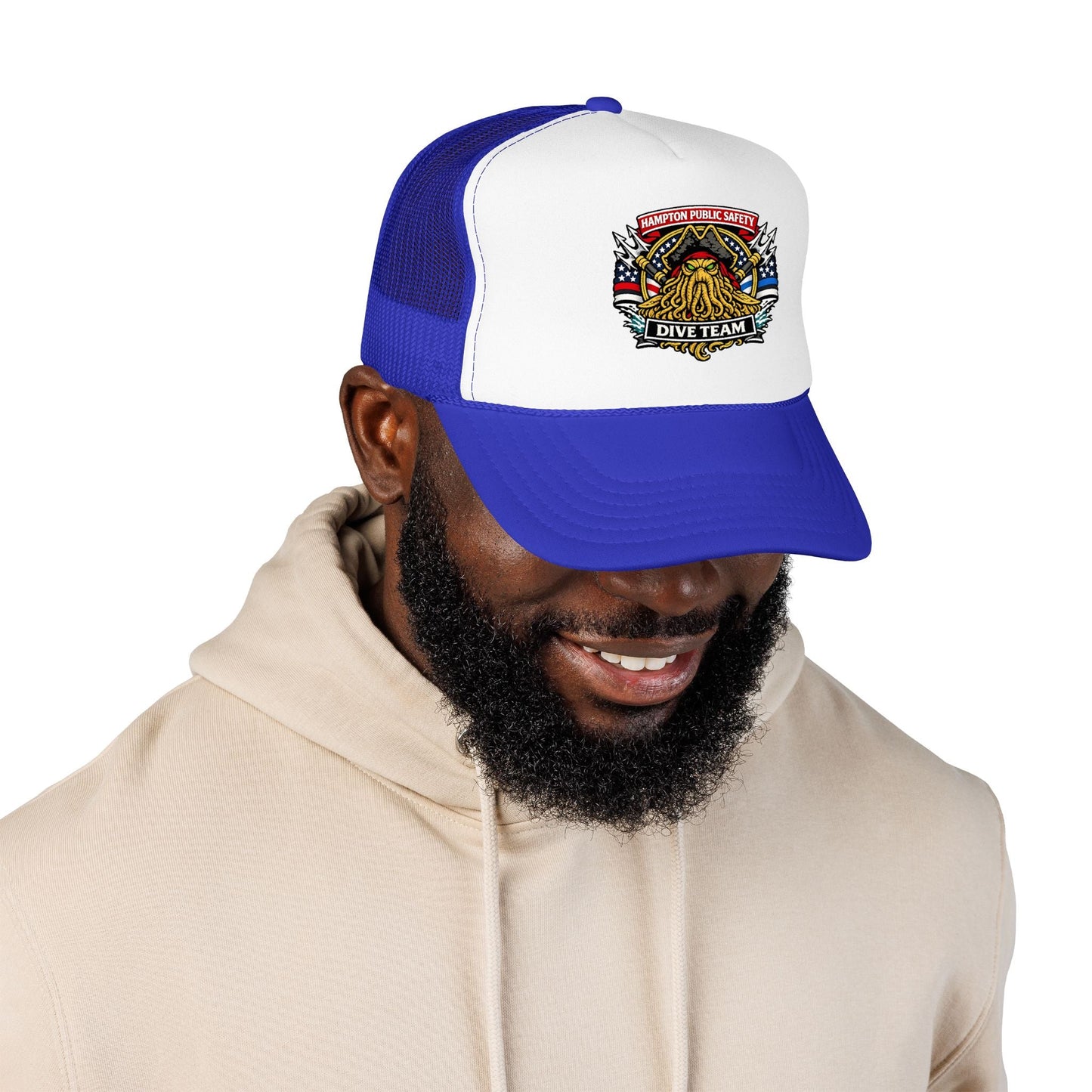 Hats - Hampton Dive Team - Printed Trucker Hat from Crypto Zoo Tees