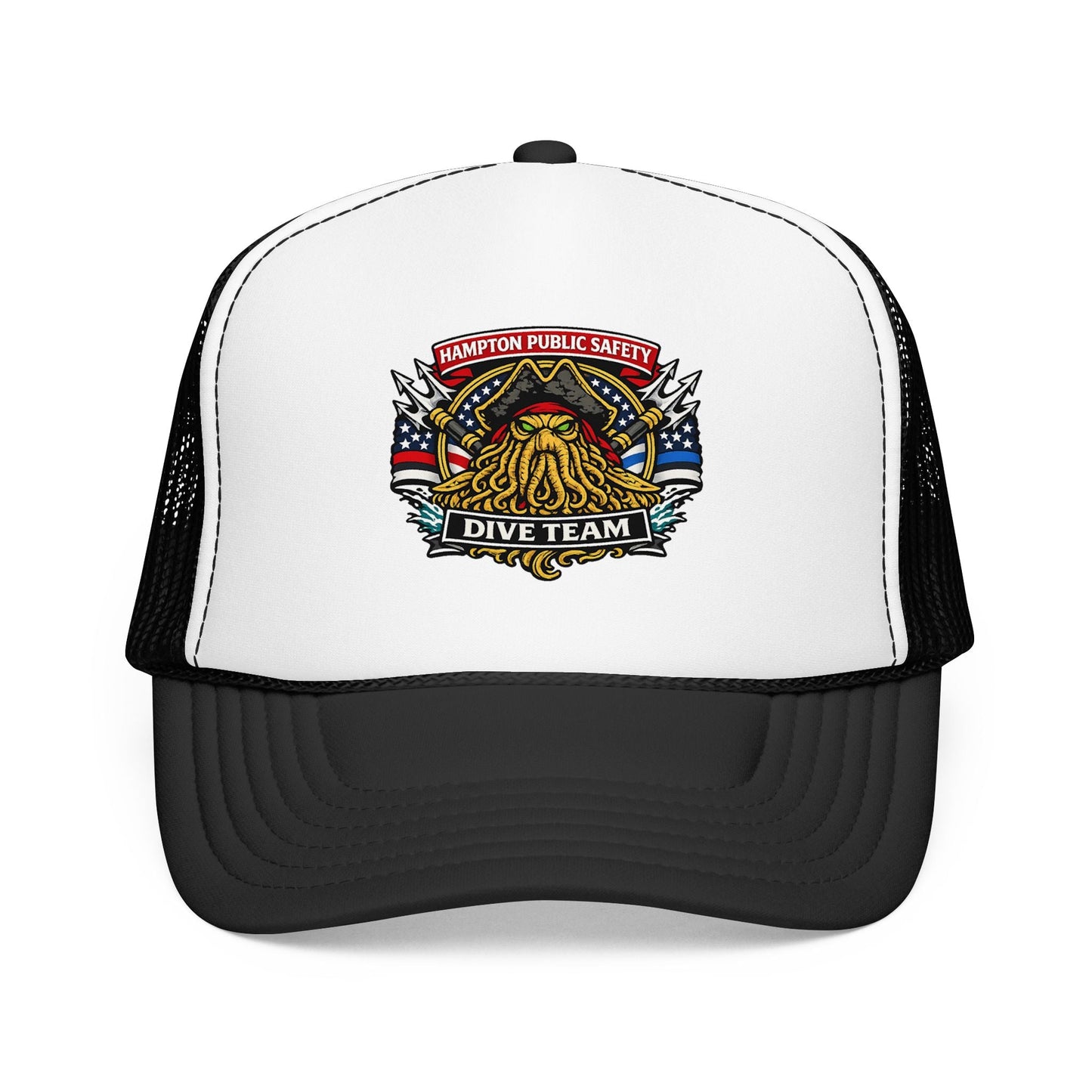 Hats - Hampton Dive Team - Printed Trucker Hat from Crypto Zoo Tees