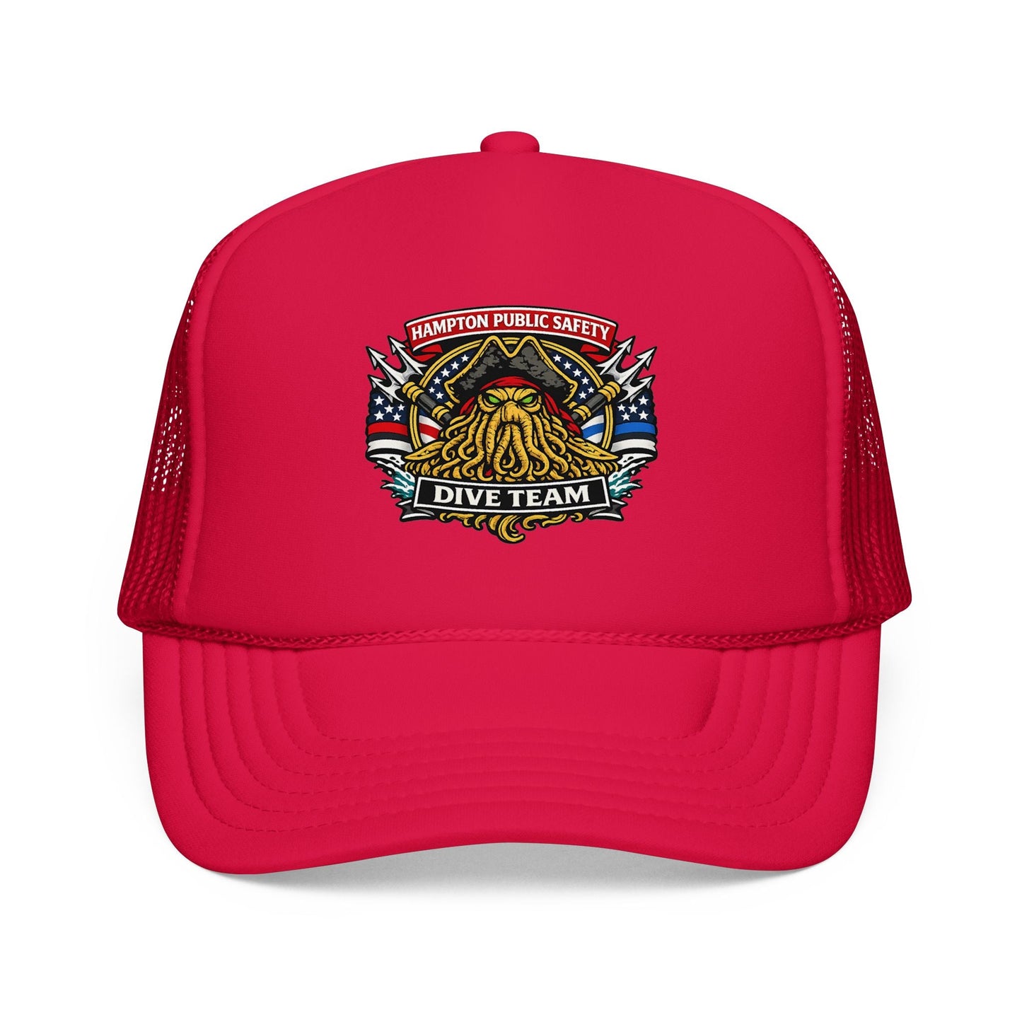 Hats - Hampton Dive Team - Printed Trucker Hat from Crypto Zoo Tees