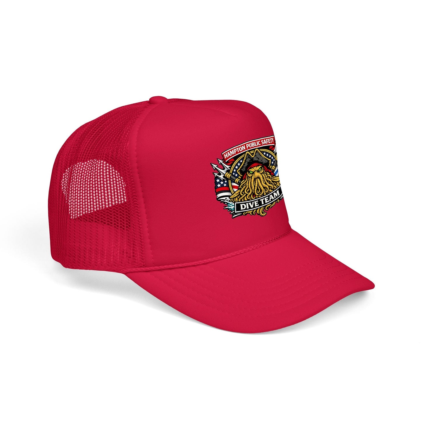 Hats - Hampton Dive Team - Printed Trucker Hat from Crypto Zoo Tees