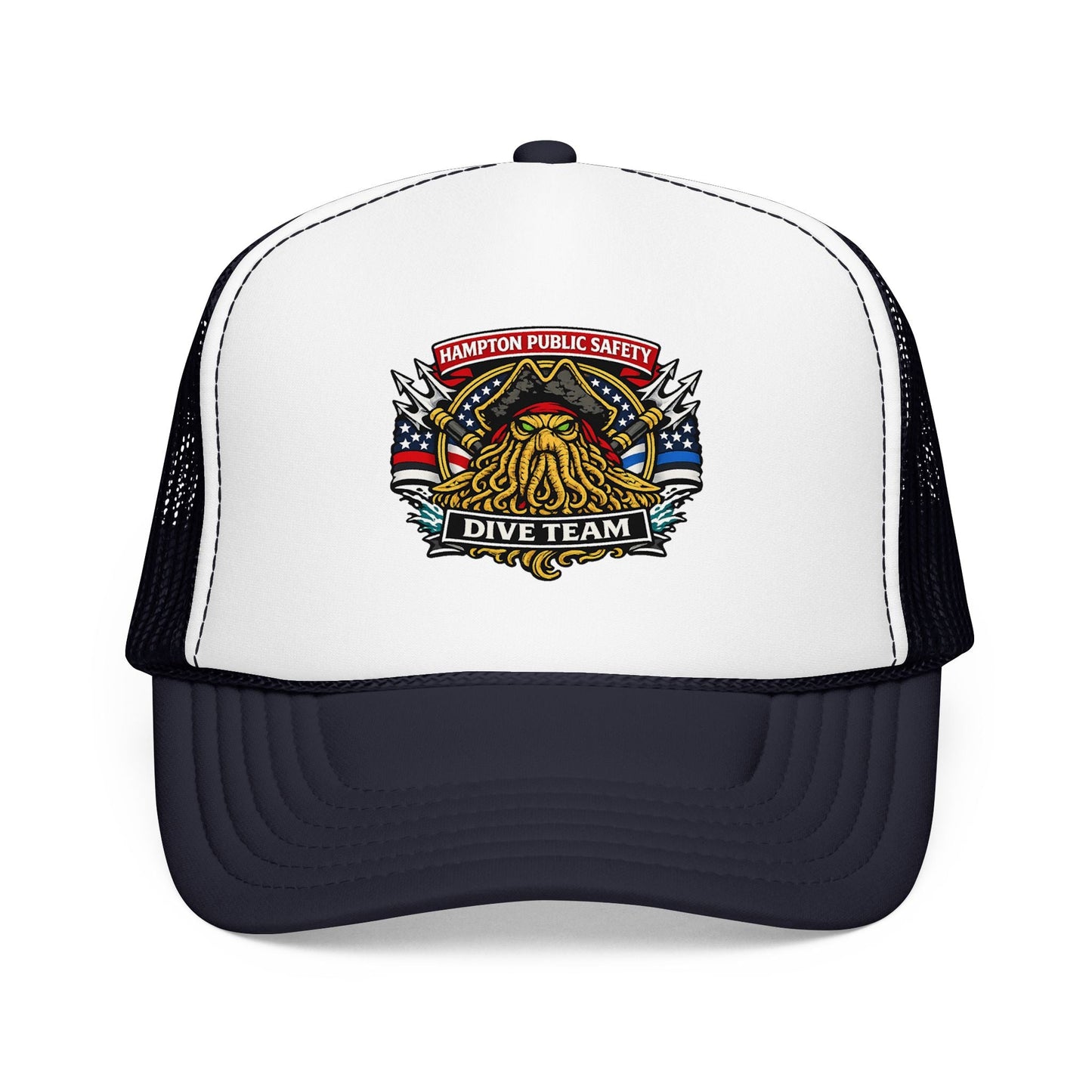 Hats - Hampton Dive Team - Printed Trucker Hat from Crypto Zoo Tees